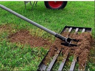 Adjustable Hand Pole Leveling Rake Lawn Leveling Rake