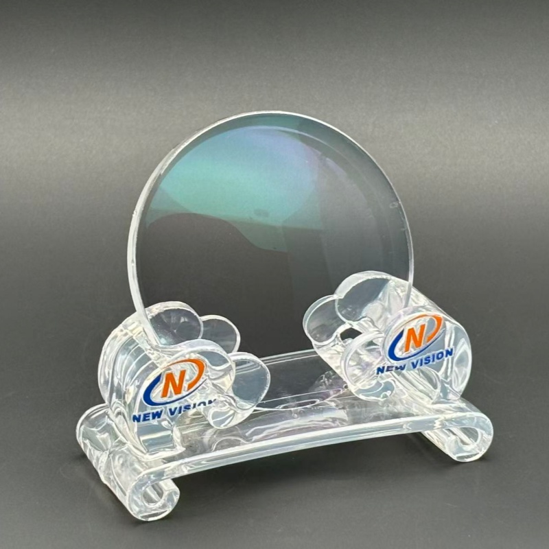 Ultra-Thin 1.74 Mr-174 Photochromic Grey Fsv Hmc Green 75mm Optical Eyewear Lens