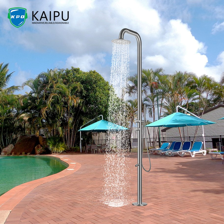 Stainless Steel 316L Freestanding Outdoor Shower for Pool
