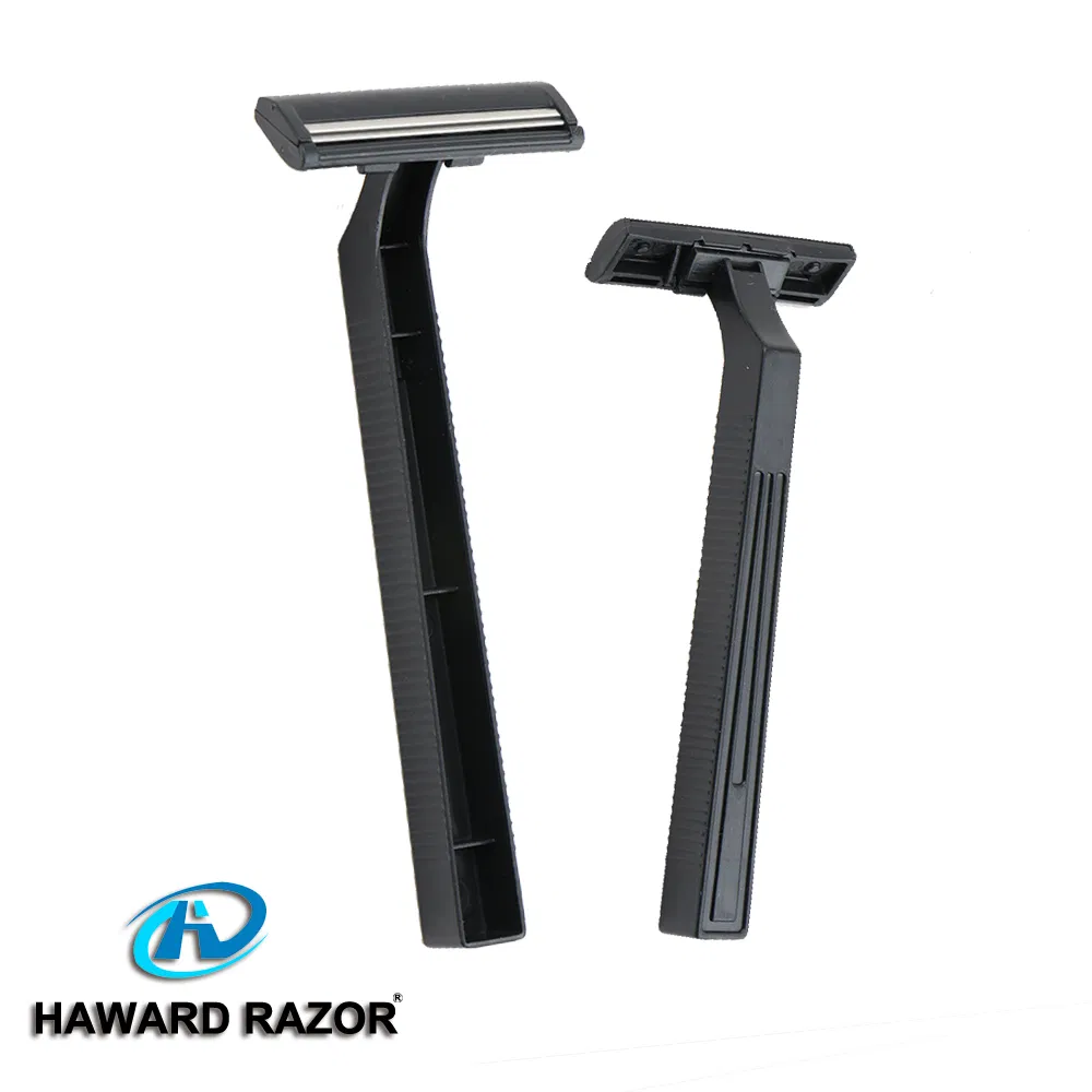 Poly Bag Packing Twin Blade Plastic Handle Disposable Razor