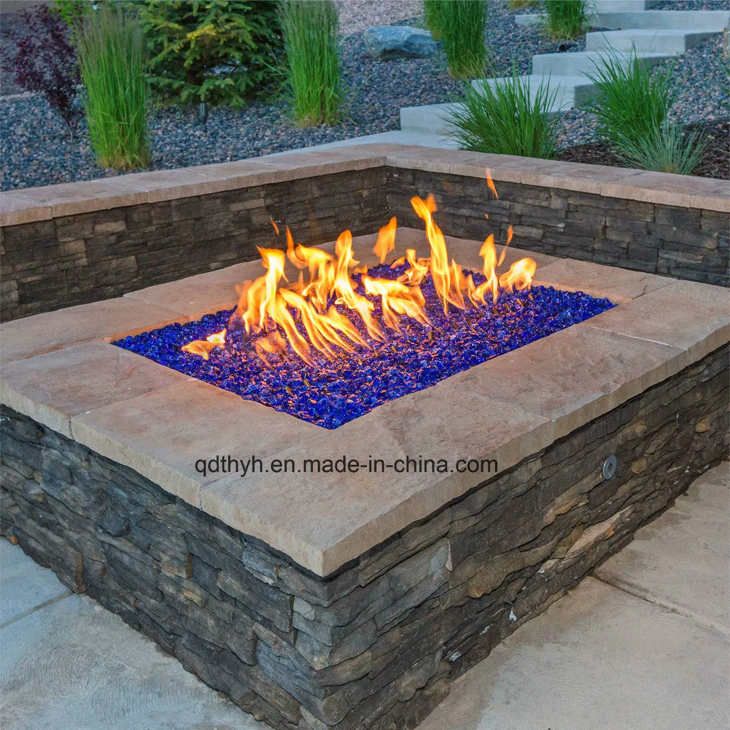 30" X 10" Stainless Steel Rectangular Drop-in Fire Pit Pan