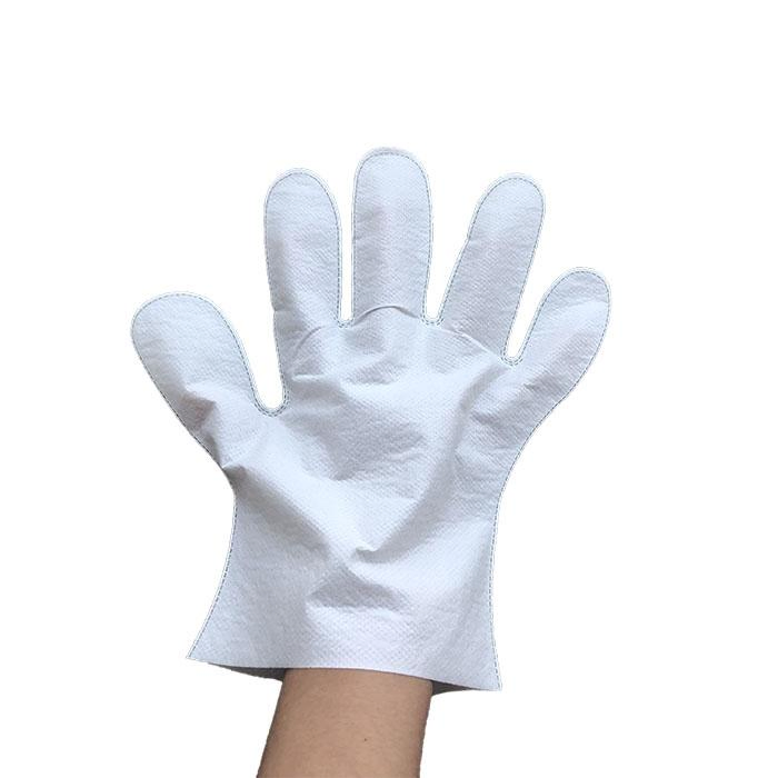 Biodegradable Spunlace Disposable Gloves Safety Working Cleaning Gloves Examination Gloves