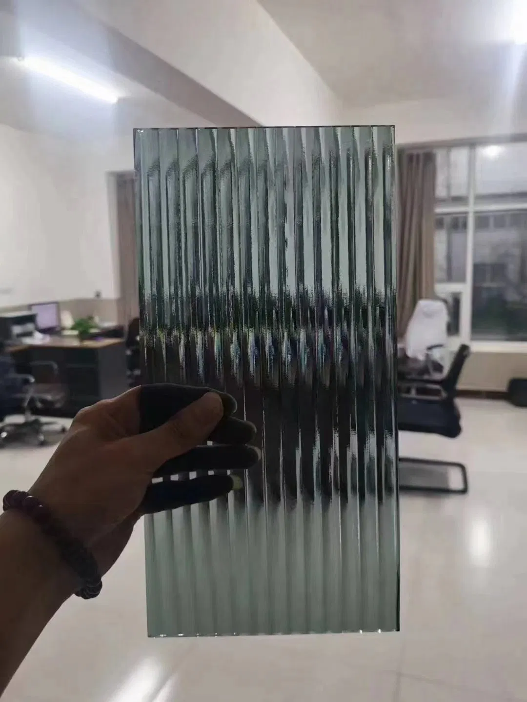 5mm 6mm 8mm Tinted Brown Grey Moru Fluted Reeded Colored Patterned Glass