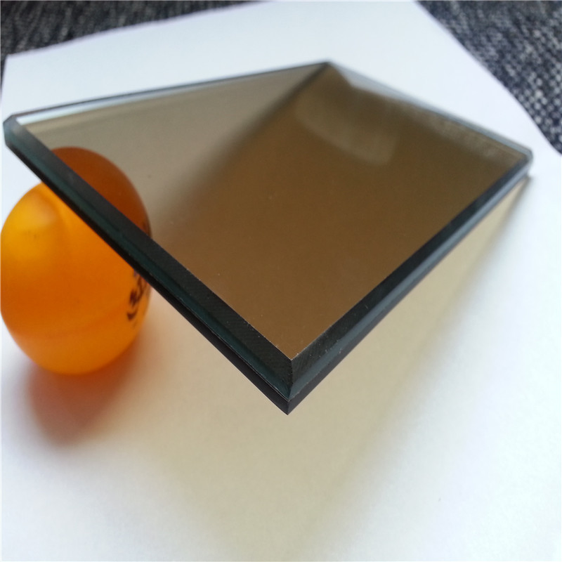 8.76mm Euro Bronze Milky PVB Strengthened Laminated Glass for Inner Decorative, Partition