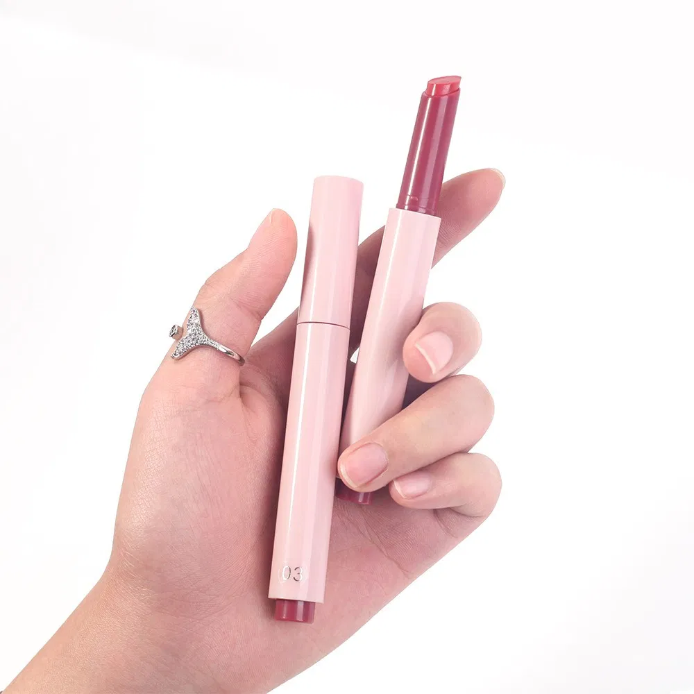 Vegan Cosmetics Moisturizing Nourishing Pressed Glossy Lipstick Makeup
