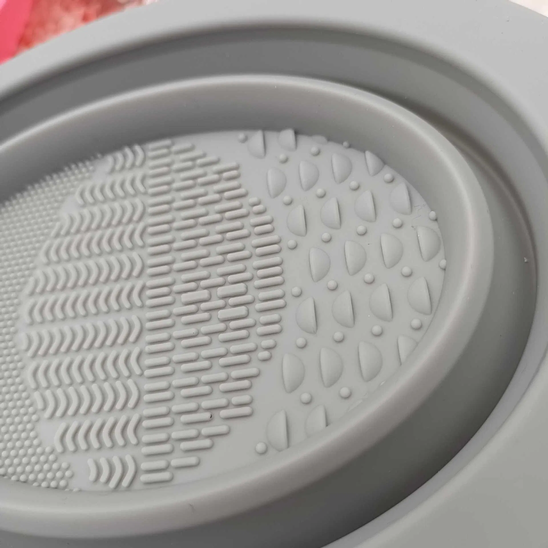 Cross -Border Silicone Folding Bowl Beauty Egg Cleaning Tool Powder Puff Cleaning Cushion Brush Brushing Makeup Brush Cleaningartifact