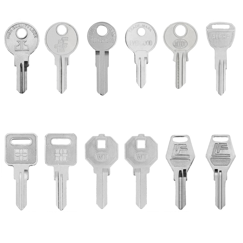 Nickel Plated Toolbox Key Blanks