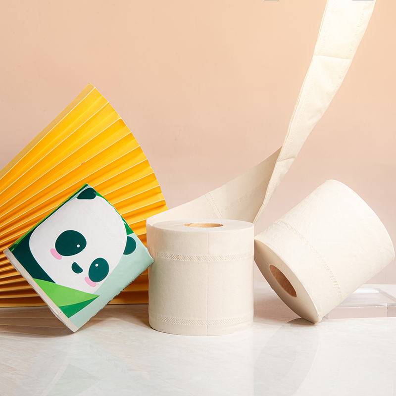 Cutomizable Wholesale Hygienic Bamboo Toilet Jumbo Roll Tissue Paper for Bathroom