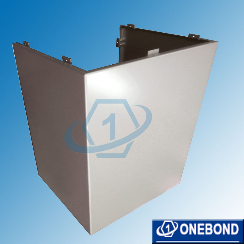 Fabricated Aluminum Panels with Custom Designs for Building Corners and Columns