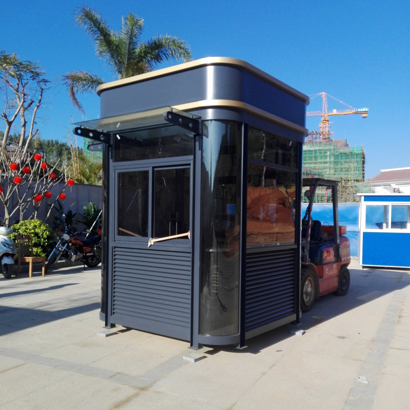 Custom Designed Cheap Outdoor Mobile Steel Structure Toll Guard Booth
