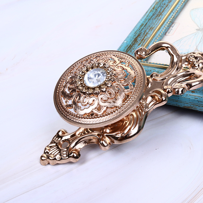 Vintage Diamond Hook Curtain Zinc Alloy Crystal Curtain Rail Hooks