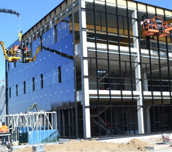 Commercial Construction-Real-Estate Building Materials Low-E Glass Aluminium Curtain Wall