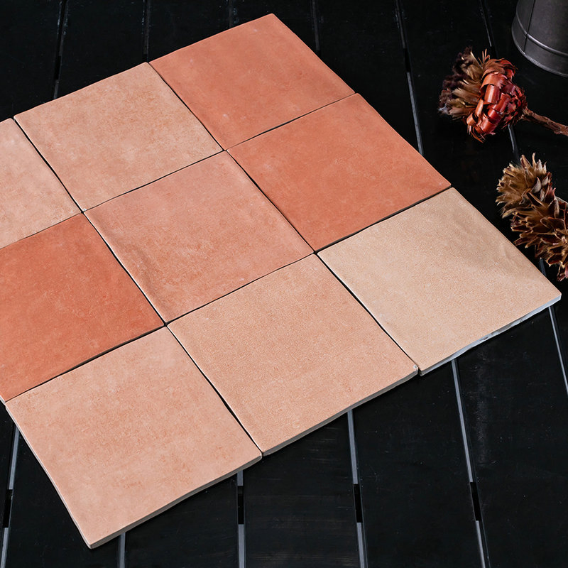 Elegant Pink Glazed Porcelain Tiles 125X125mm for Modern Interiors