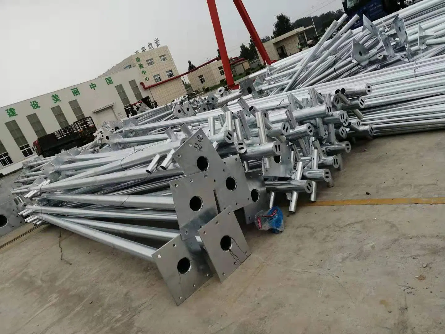 Low Price Customized Metal Galvanized Traffic Sign Column Protection Column