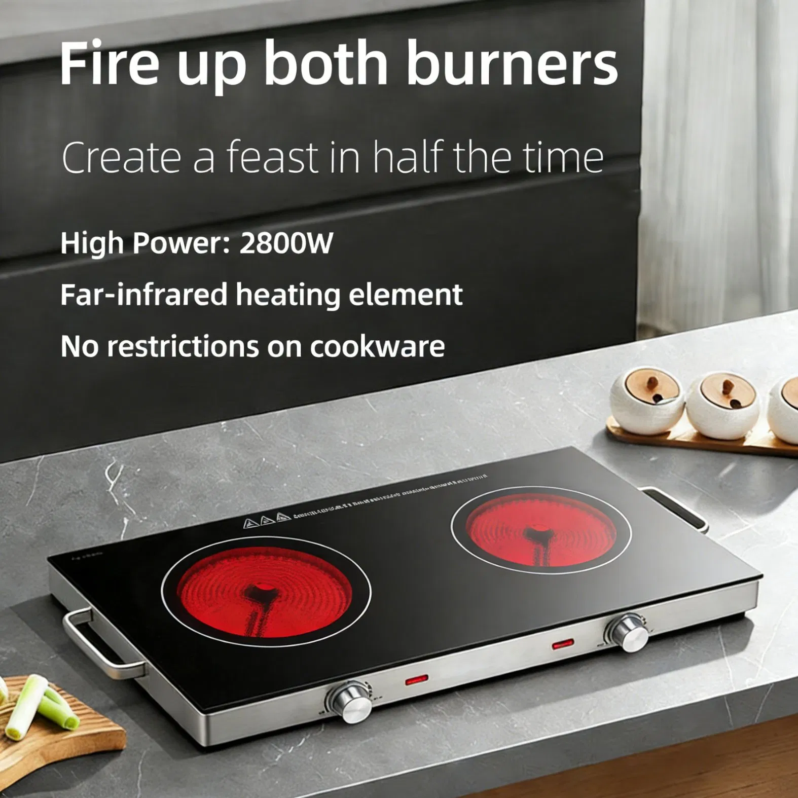 Suitable for All Kinds of Pot Ceramic Cookplate Infrared Cooktop for Home