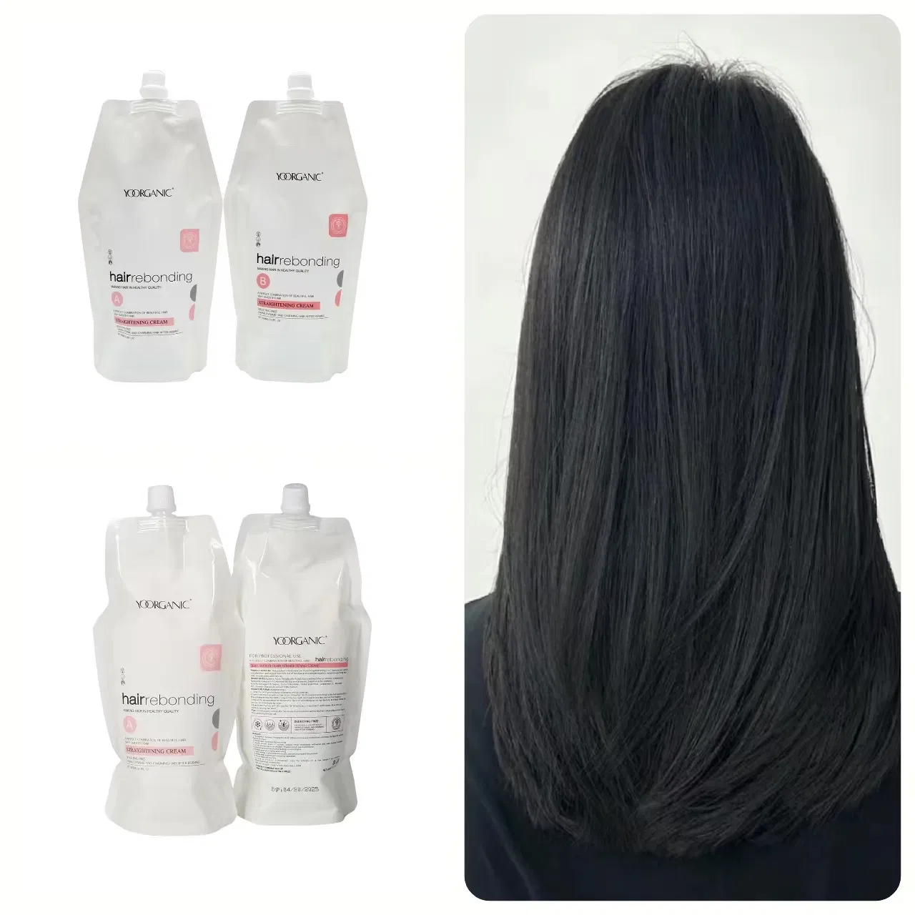 Bulk Best Hair Rebonding Hair Perm Brands Smoothing Permanent Hair Care Rebonding Straightening Cream