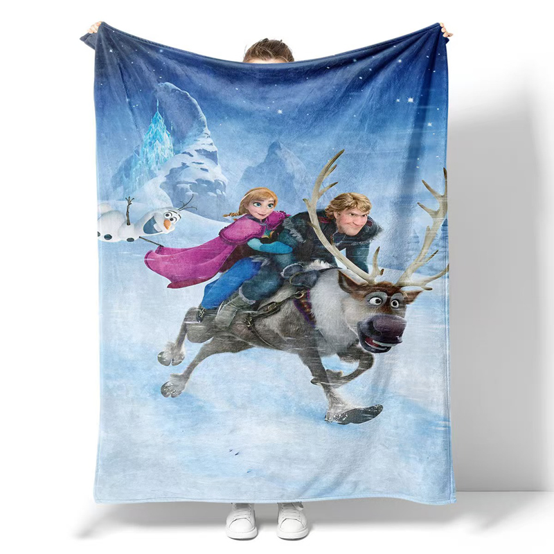 High Flannel Princess Elsa Blanket Fleece Throw Blankets for Kids Baby
