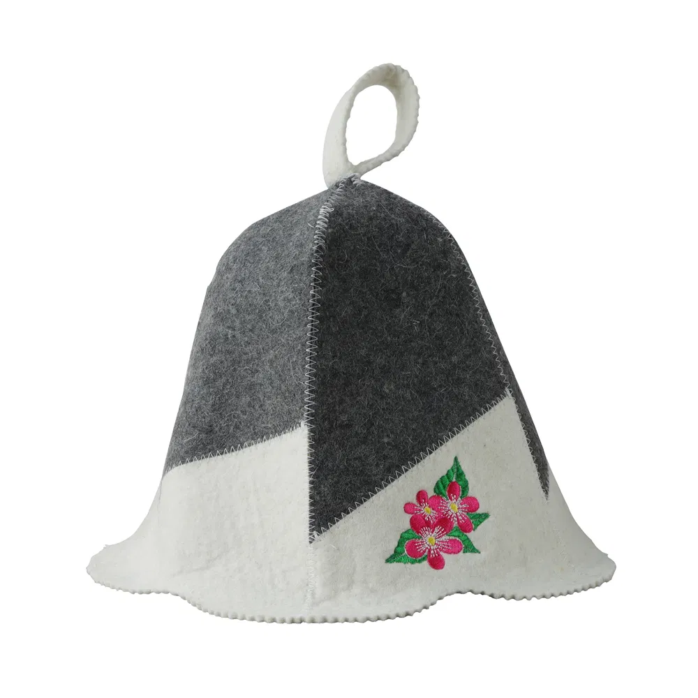Wool Sauna Hat, Russian Wool Felt Bath Cap, Unisex Bathroom Sauna Accessories for Men Women