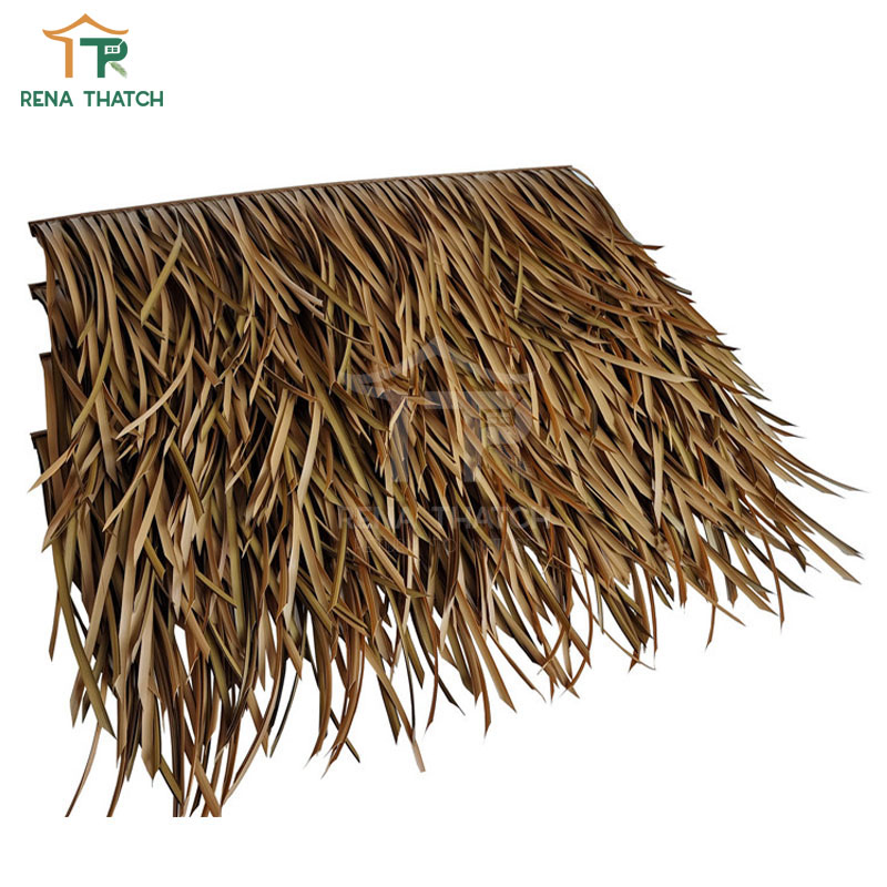 Class a Flame Retardancy Synthetic Thatch Artificial Straw Roof Tiles PVC Thatch