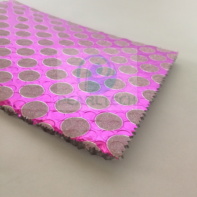 Munufacturer Customised Pink Holographic Film Coated Bubble as Vehicle Heat Insulation Sun Block Materials