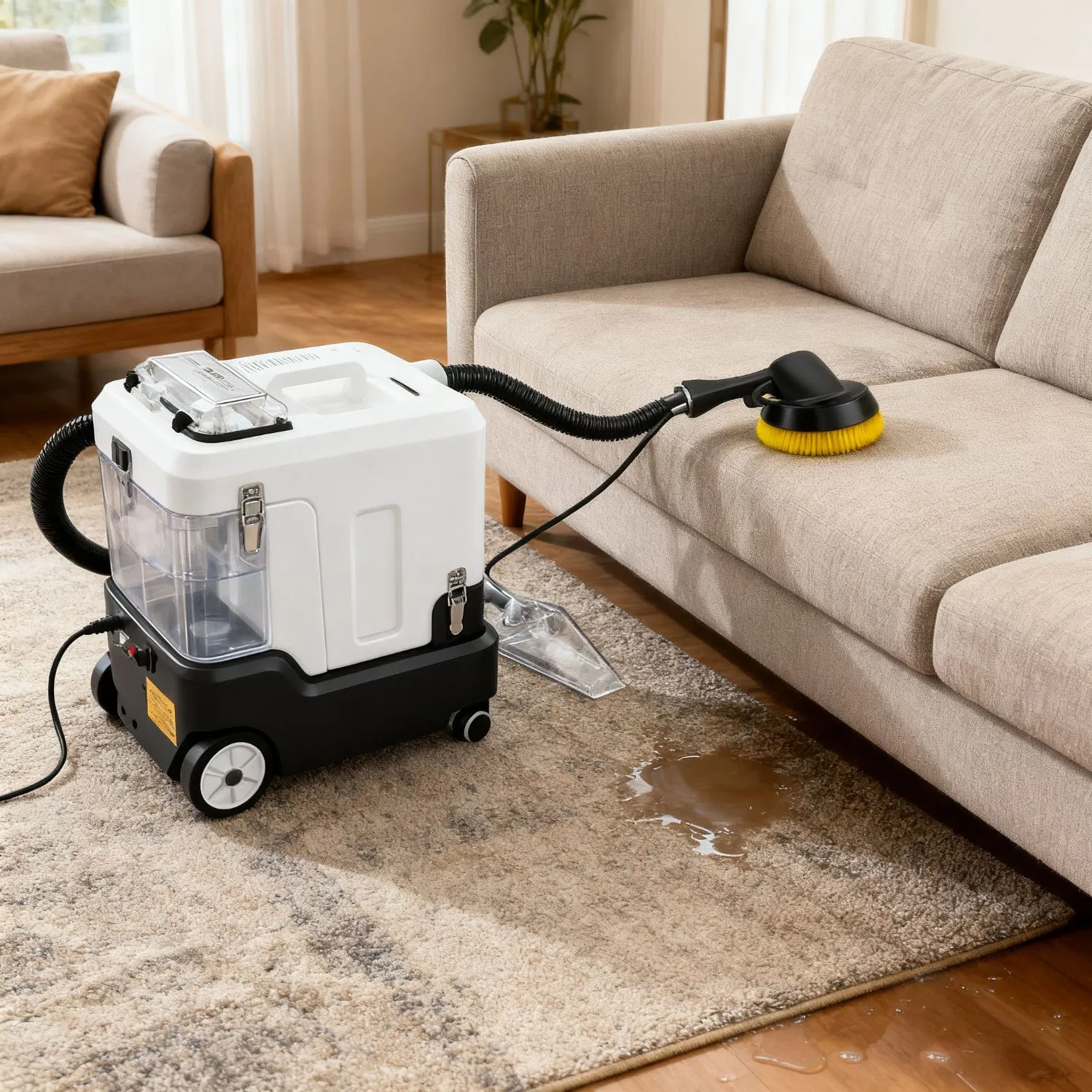 Commercial Rug Cleaning Equipment Supplies Water Extractor Vacuum Carpet Cleaner with Metal Lever for Hotel