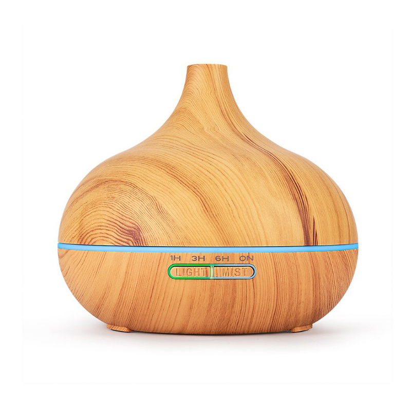 Wood Grain Ultrasonic Air Humidifier Vase Humidifier Mist Maker Scent Air Humidifier