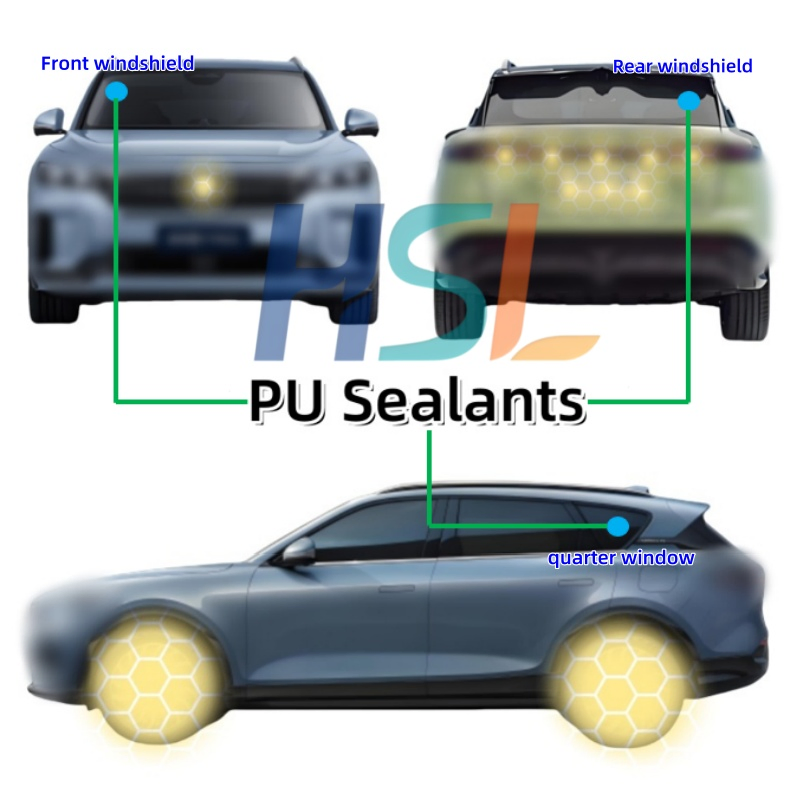 Non-Toxic Adhesive Sealant for Windshields and Panoramic Roofs