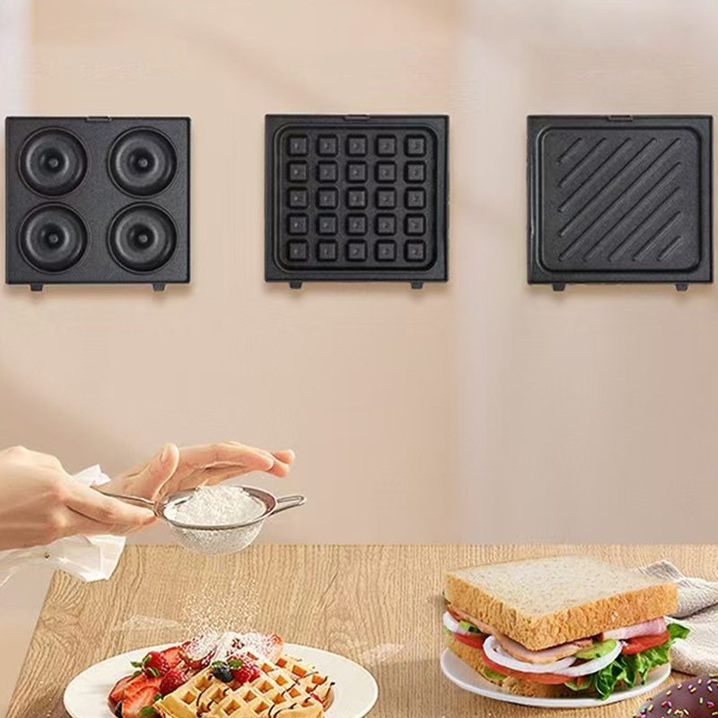 Versatile 3 in 1 Breakfast Maker: Donuts, Sandwiches, Waffles