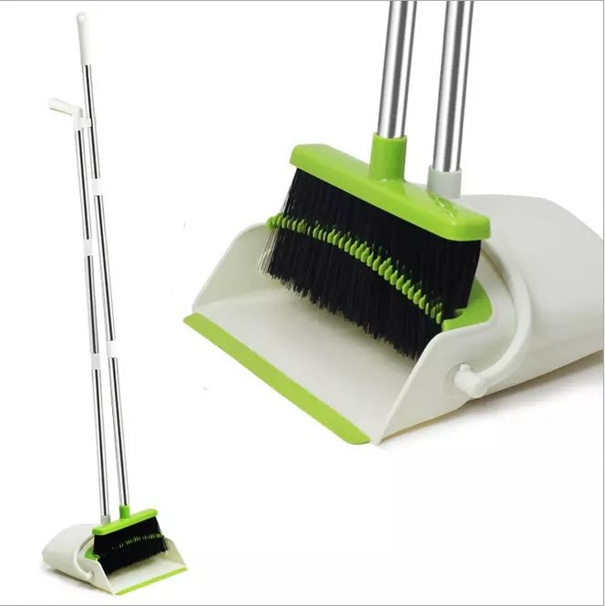 Ergonomic Upright Stand-up Broom Brush for Effortless Cleaning