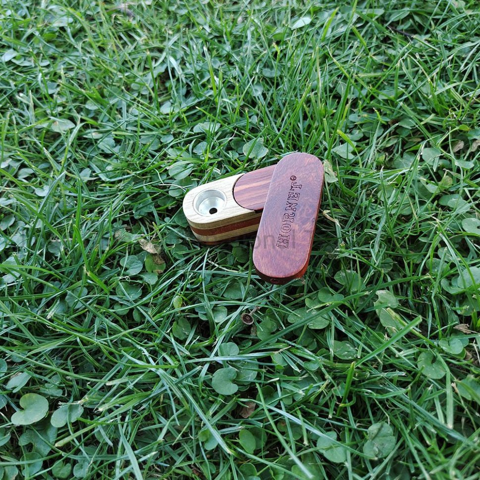 2021 Hot Sale Hand Made Double-Layer Rotating Pipe Wooden Smoking Pipe