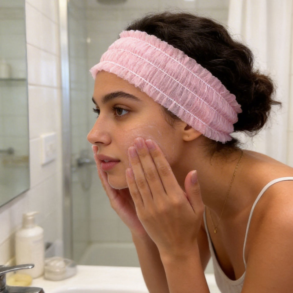 Disposable Hairband Bath Products Essential for Going out
