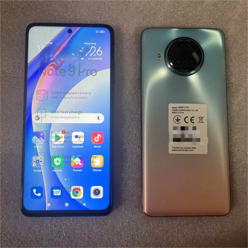 Hot Sale Used Phones Global Version Original Mobile Phone for Note 9 PRO 5g Mobile Phone Second-Hand Phone Smart Phone