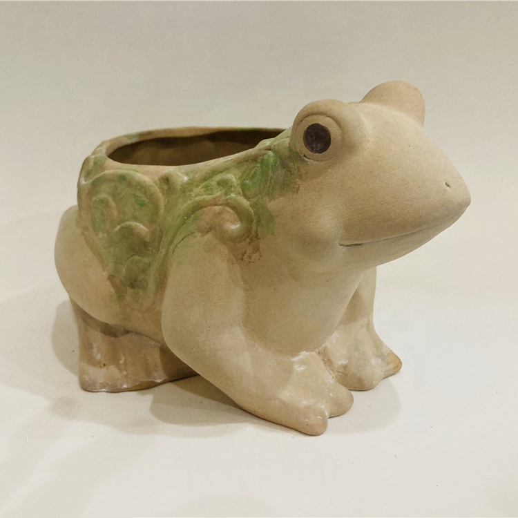 Горшок керамический для суккулентов клубника ручная работа