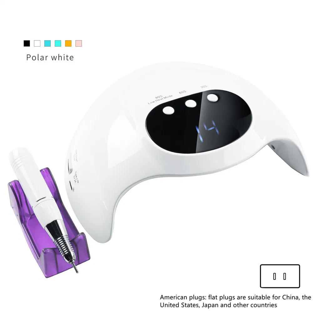 Cross-Border Spot New Written Test Nail Polisher Two-in-One High-Power 48W Smart Sensor Nail Phototherapy Lamp