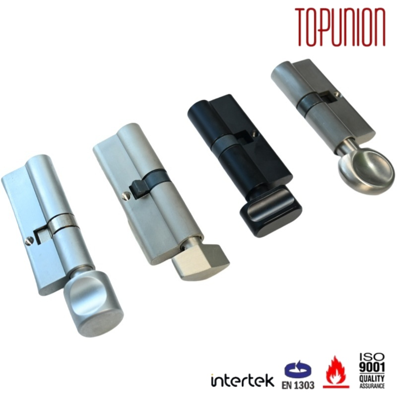 Multi Color Single Euro Cylinders Various Thumb Turn Styles Solid Brass Security