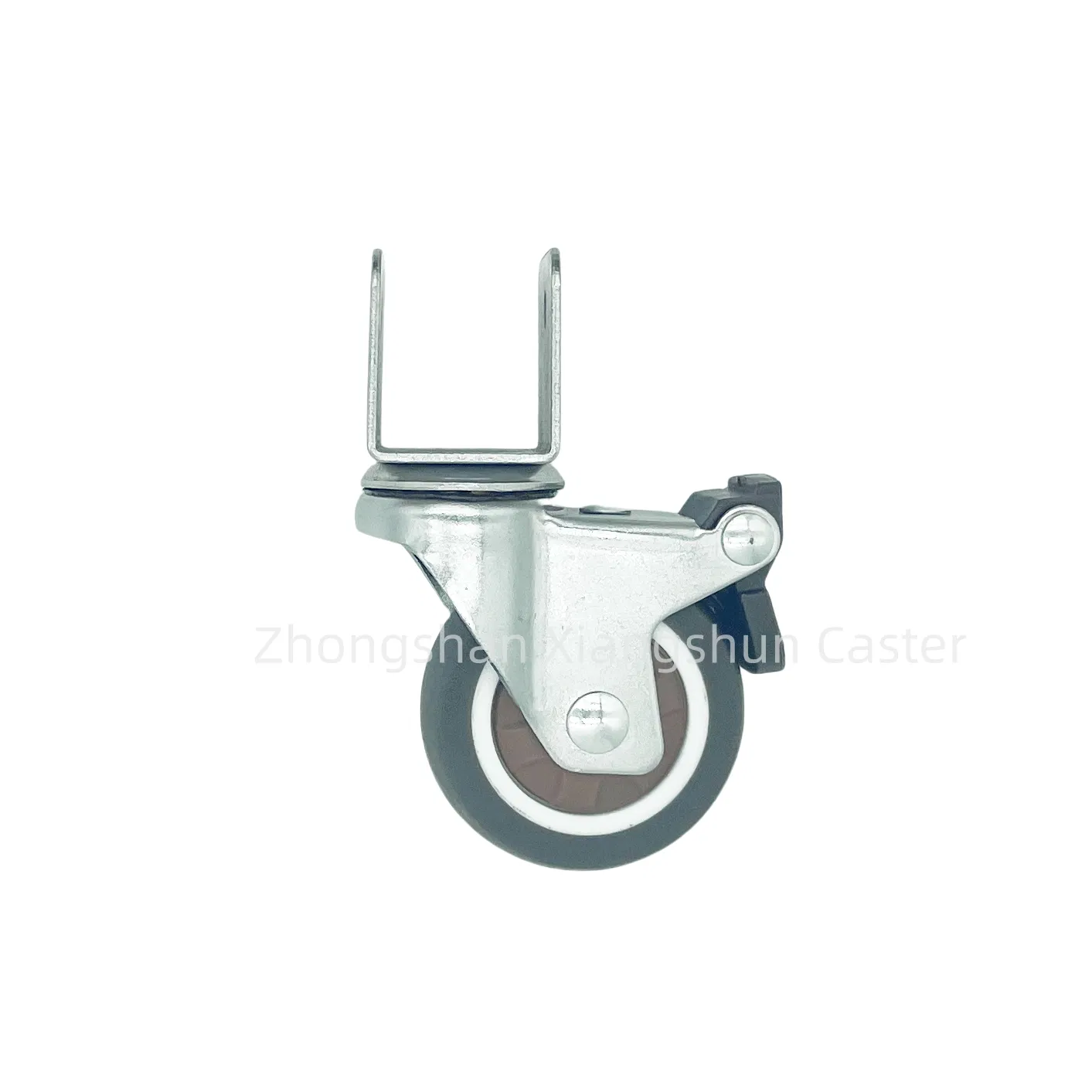 Premium U Shape Caster Wheels in TPR Rubber Furniture Shelf Bed