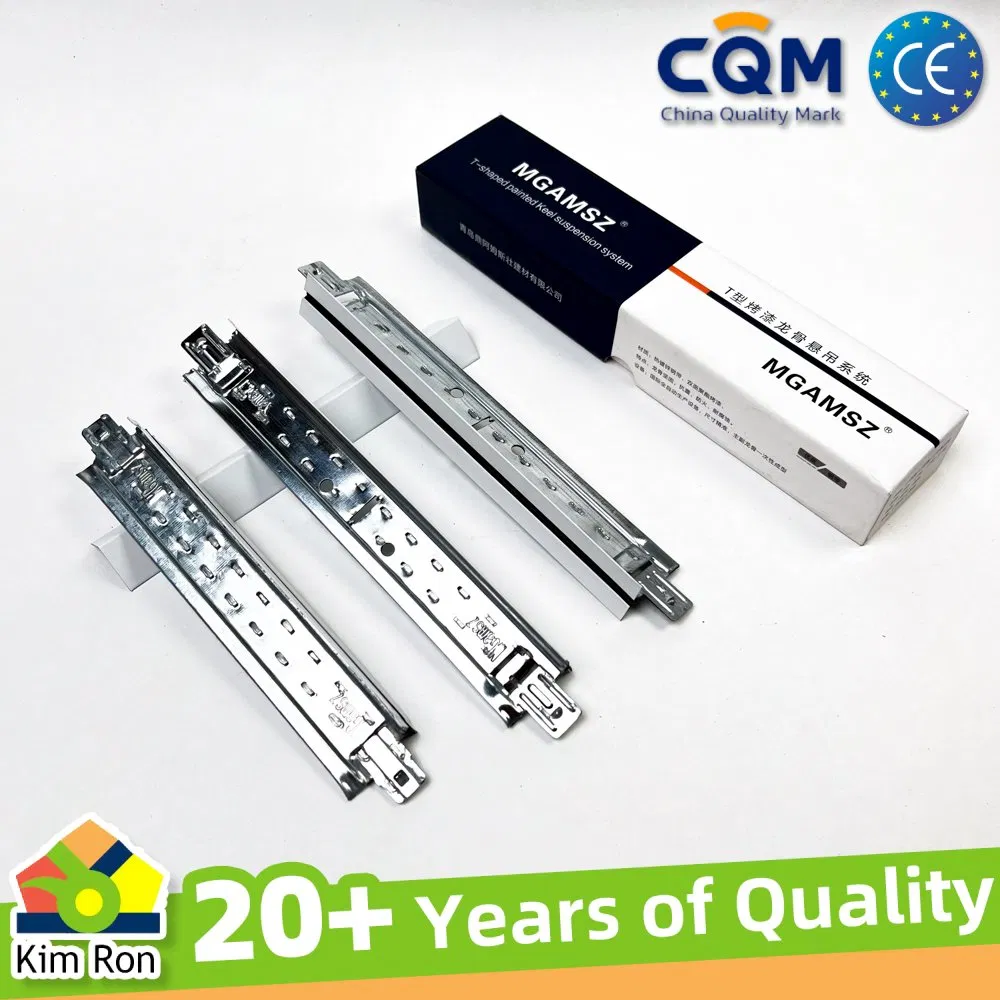 China Low Price Custom T Bar Ceiling Grid System Aluminum Suspended Ceiling T Grid Galvanized Ceiling T Bar Keel Suspension Line T Grid T Bar Factory