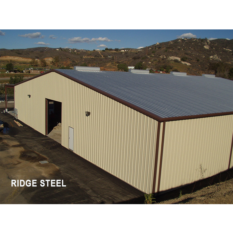 No Middle Column Workshop Multifunctional Pre Fabricated Steel Workshop Shed