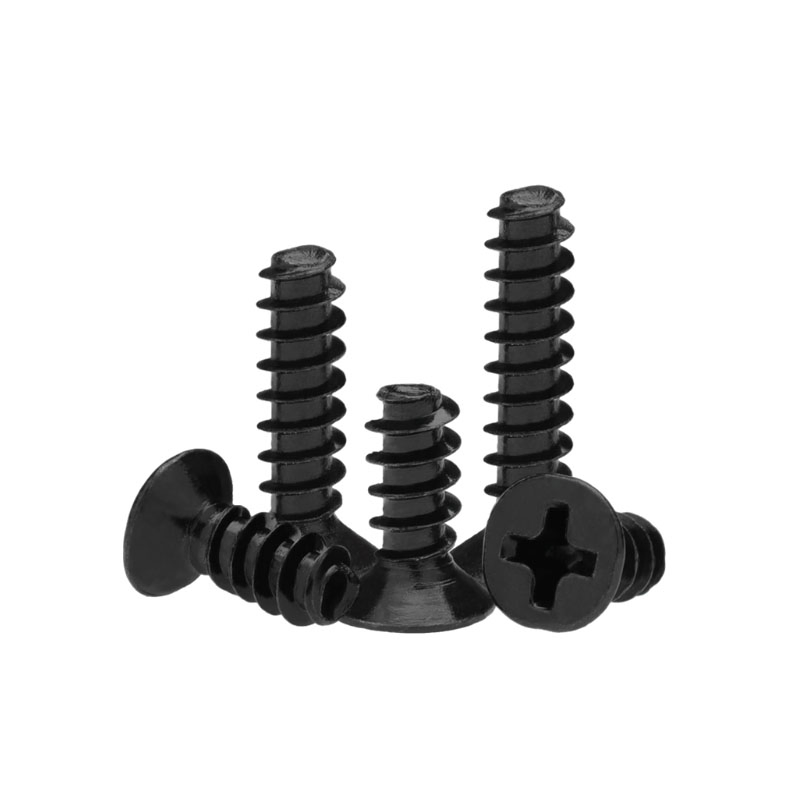 Grade 10.9 Steel M6*8*10-60 Flat Black Countersunk Head Hex Socket Bolts & Nuts with M3 Thread 80mm Length