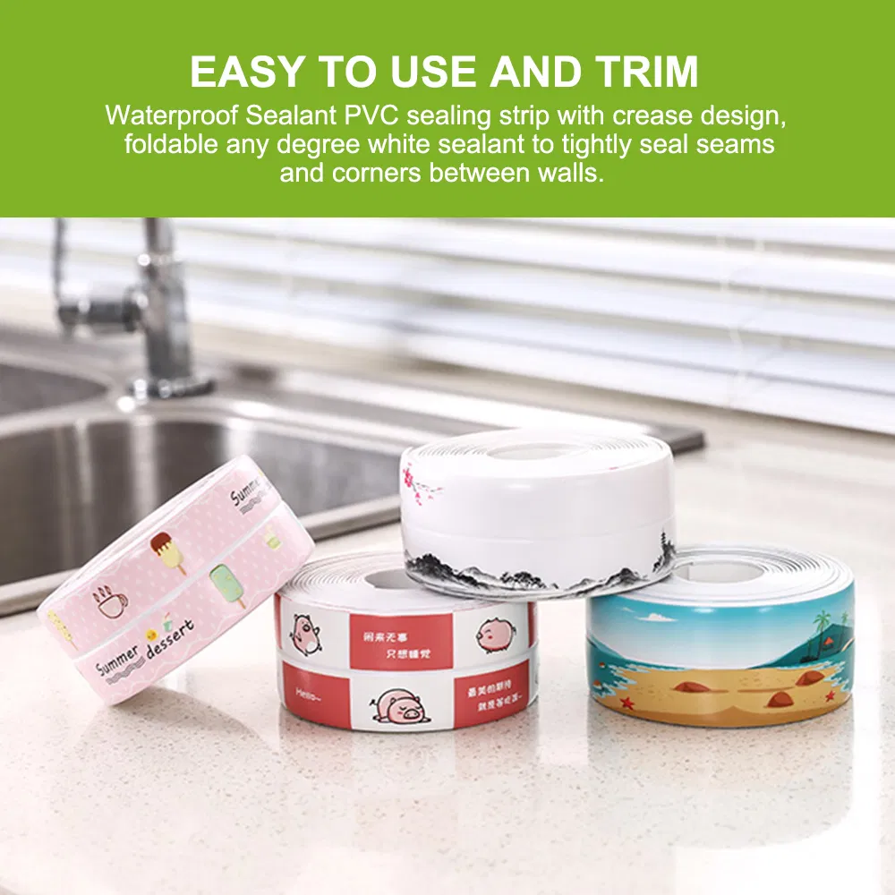 Flexible Peel and Stick Caulk Strip for Bath and Tile