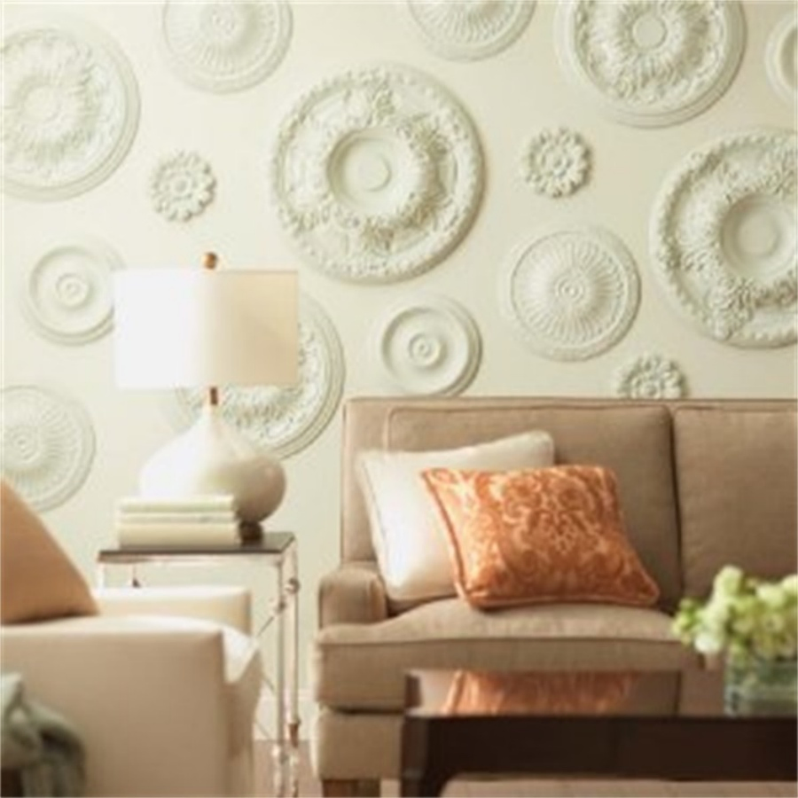 Wood Color Panel, Artistic Panel, Wood-Like Ceiling Medallion