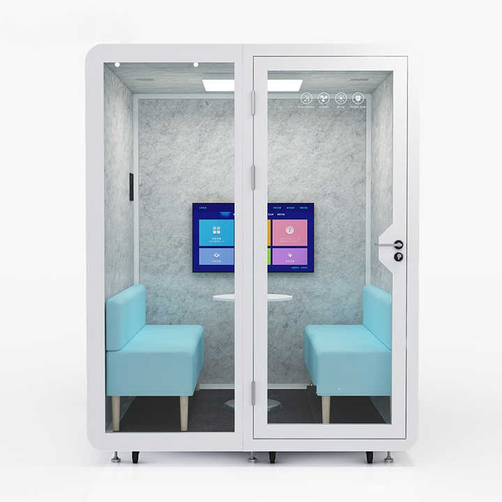 Office Pod Easy-to-Assemble Steel Frame Modern Sound Proof Offic Acoustic Soundproof Features for Office Building Outdoor Soundproof Cabins