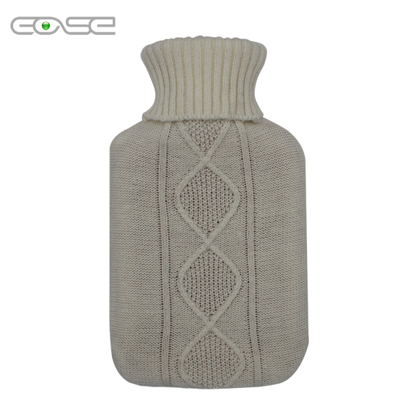 Fashion Style Reusable Hot Water Bag Heat Pack with Knitted Cover
