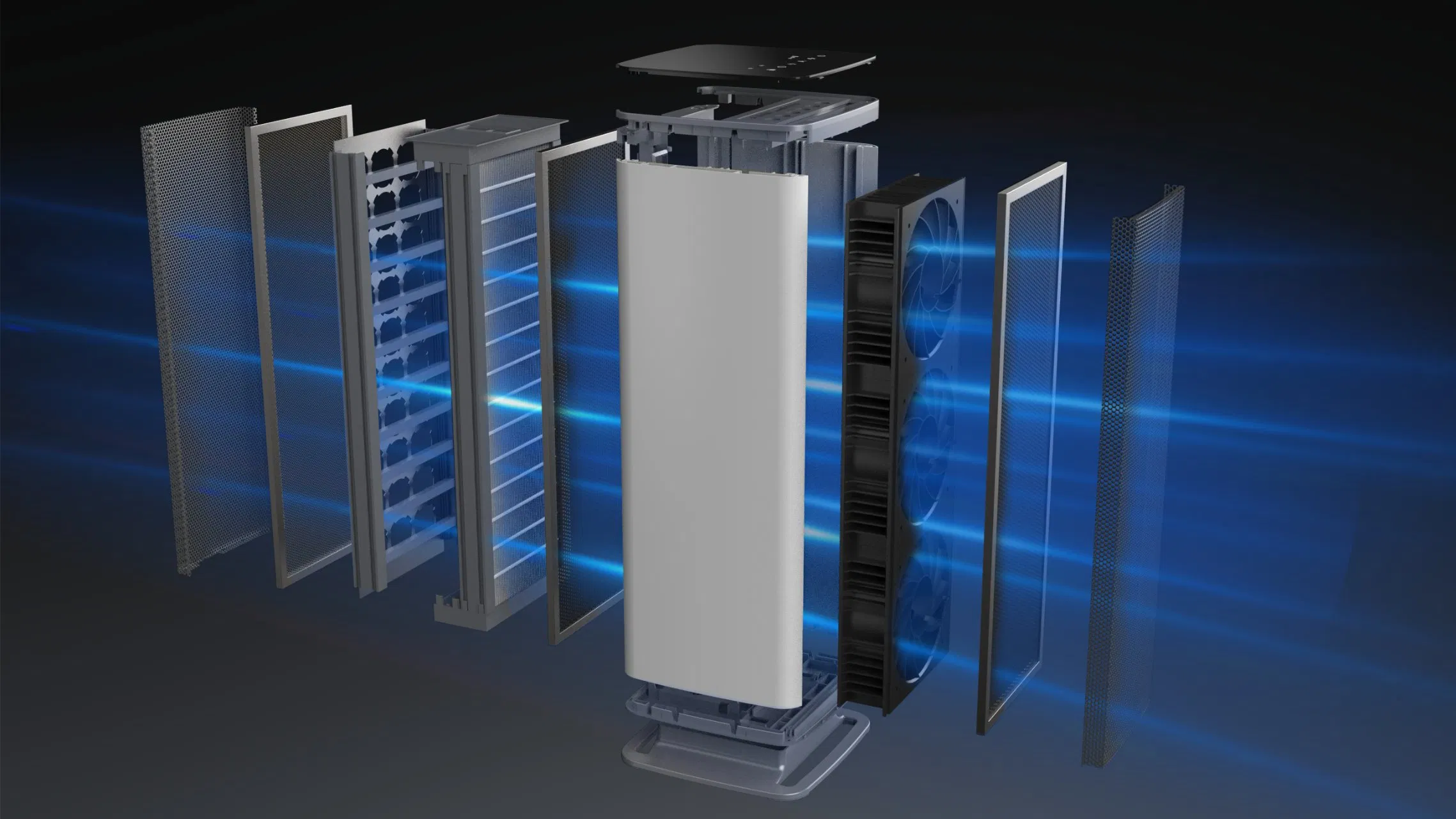 Wholesale Real Time Aqi Display High Quality Room Portable Mini Air Purifier for Household