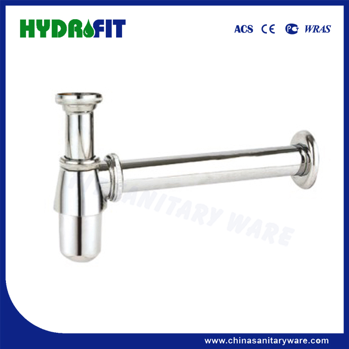 Factory Bathroom Kitchen Brass Zinc 1 1/4" Chrome Drain Trap Bottle Siphon (FP3212)