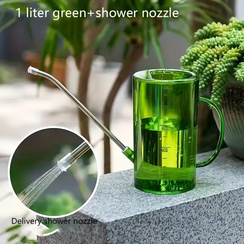 Long Spout Watering Can with Gardening Sprinkler Nozzle Set Garden Irrigation Spraying Pot for Indoor Outdoor Plants Flower Office