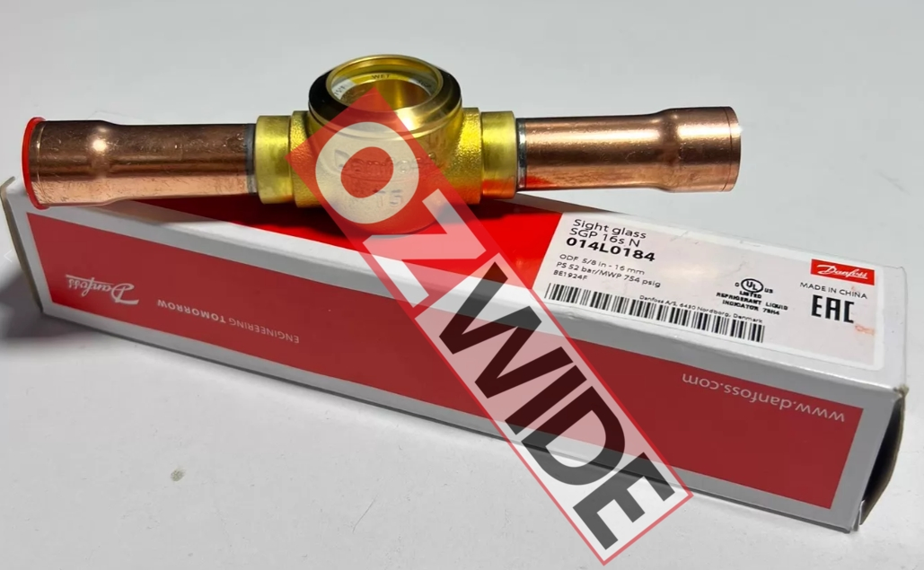 Danfoss 014L0184 Sgp16sn Sight Glass Solder Flare ODF Refrigeration Cold Room