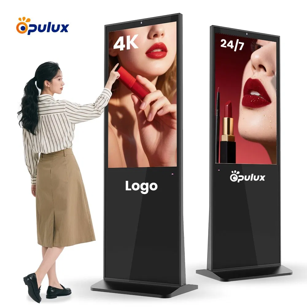 43-дюймовый 4K напольный интерактивный дисплей Android