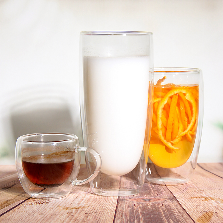 Elegant Double Wall Glass Mug for Coffee, Tea, and Beer Lovers