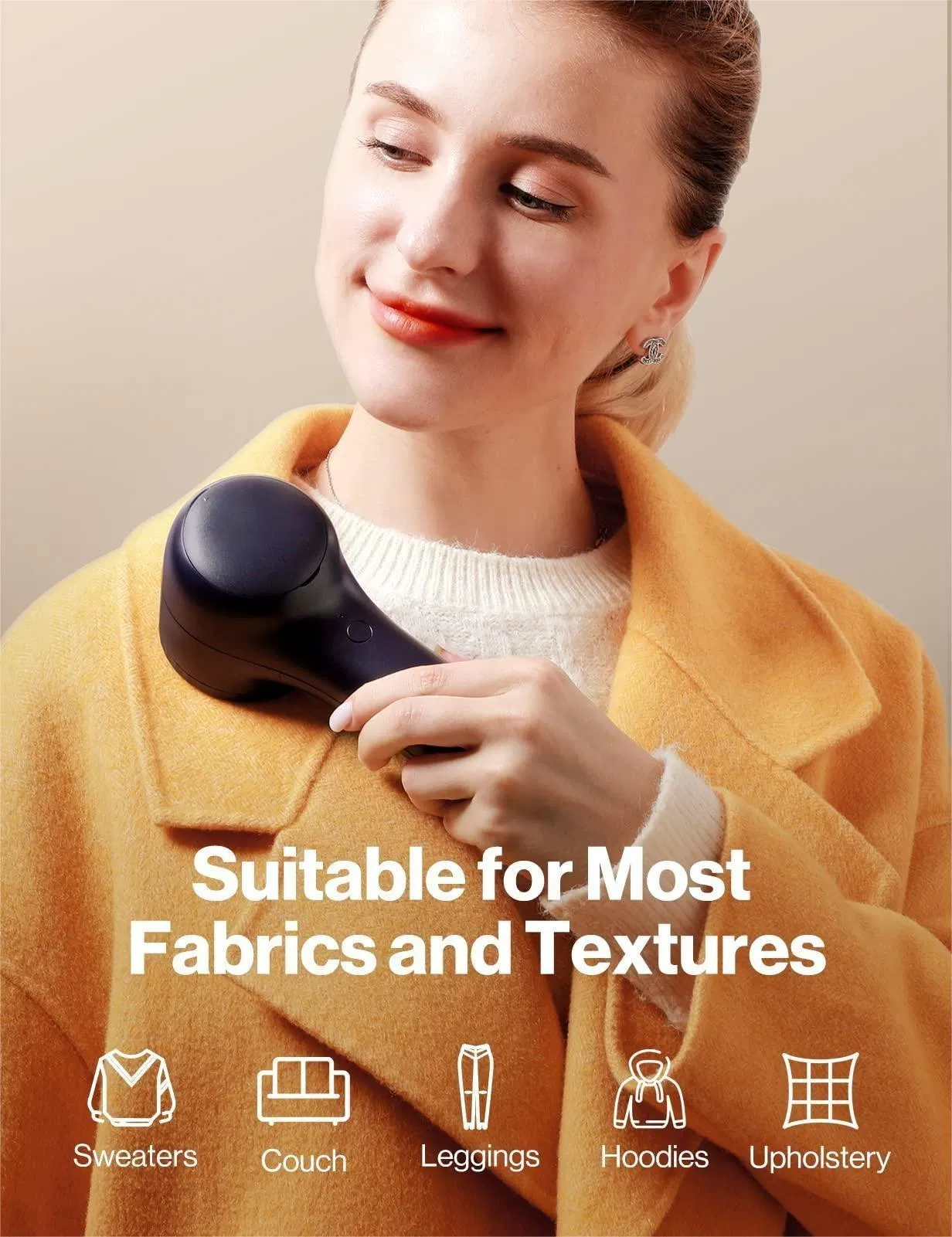 Clothing Upholstery Fabric Shaver Sweater High-Perf Rechargeable Electric Fuzz Lint Balls Remover